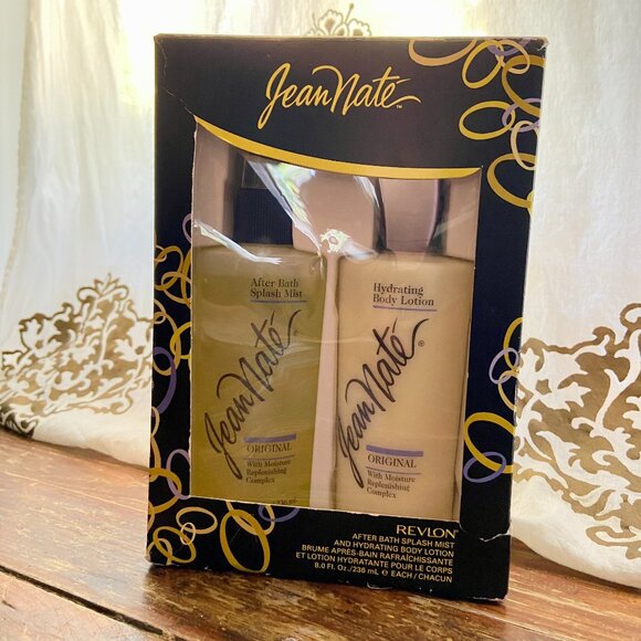 NEW Vintage Revlon Jean Nate After Bath Splash Mist & Hydrating Body Lotion Set - Picture 1 of 4